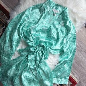 Vintage Morgan Taylor Satin Robe - Size S